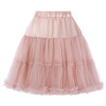 Belle Poque Luxus 3-Ebenen Soft Tüll Netting Licht rosa Crinoline Petticoat Underskirt für Retro Vintage Kleider BP000226-3